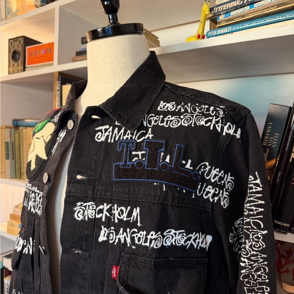 Levi's x DENIM TEARS Stussy Our Legacy Paint Patch Jacket - Picture 2 of 6